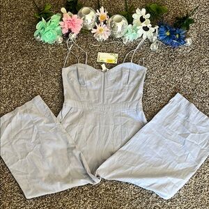 Chelsea & Violet Light Gray Jumpsuit